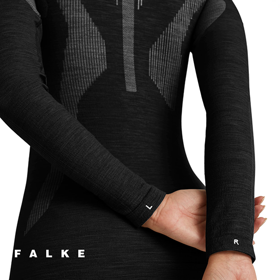 T-SHIRT 1/4 ZIP WOOL TECH FEMME MANCHES LONGUES LAINE – Image 5