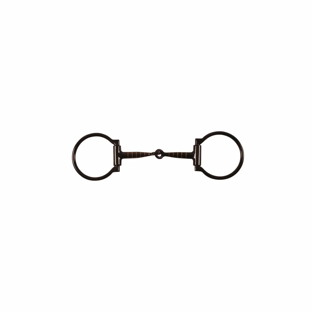 Black iron snaffle bit inserts Pool's T125